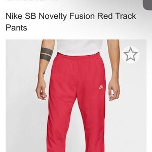 Nike sb redish pink track pants from zumies